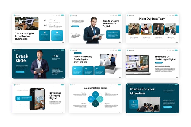 数字营销推广服务方案Keynote模板 - 顶尖PPT