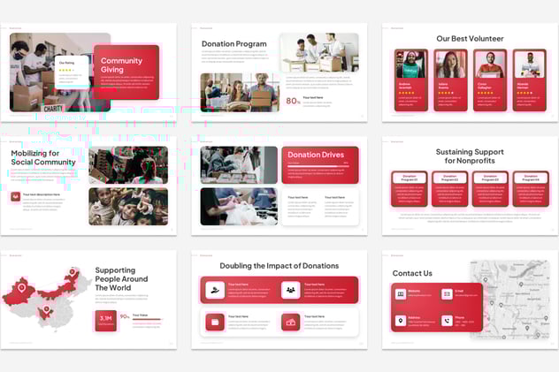 捐赠公益活动策划PowerPoint模板 - 顶尖PPT
