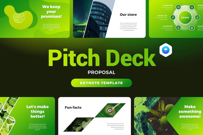 绿色业务合作企解决方案商业计划多用途keynote模板 - 顶尖PPT