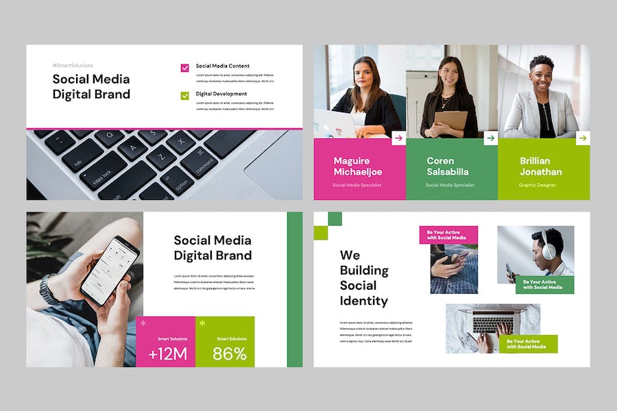 社交媒体营销推广战略PPT模板 - 顶尖PPT