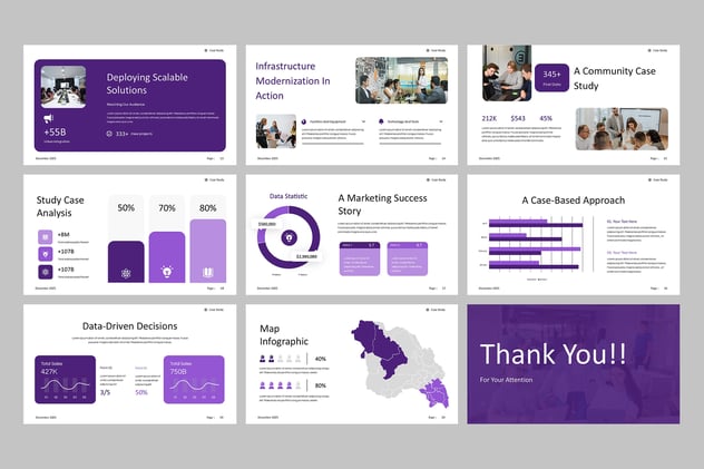 商业案例分析研究方案PPT模板 - 顶尖PPT