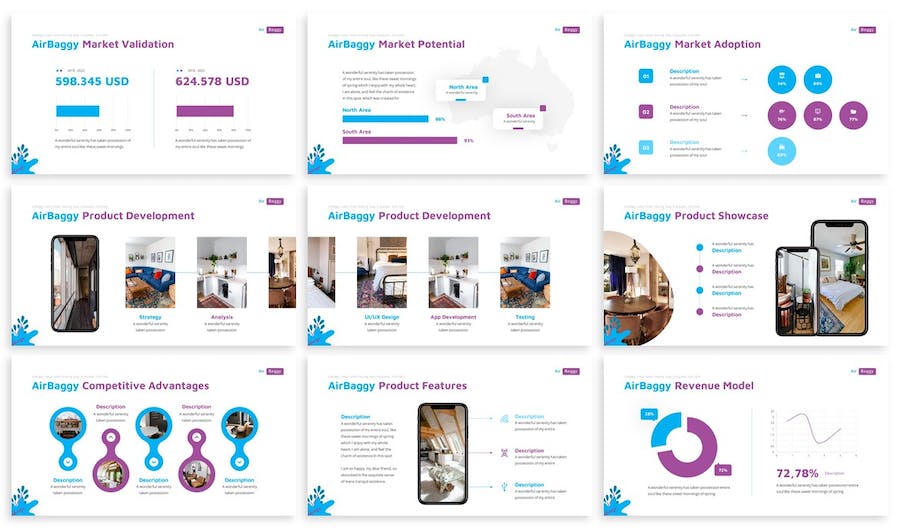 民宿旅店住宿宾馆市场调研分析keynote模板 - 顶尖PPT