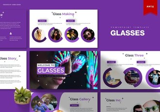 眼镜行业调研汇报PPT模板 - 顶尖PPT