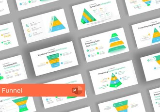 漏斗信息图表PPT模板 - 顶尖PPT