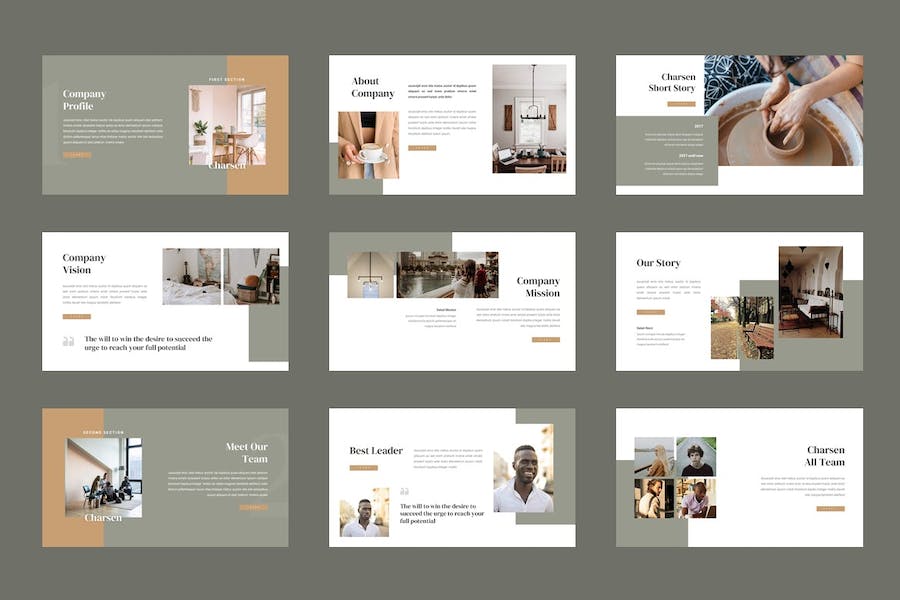 室内设计家居装修方案展示PPT模板 - 顶尖PPT