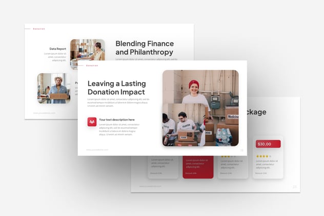 捐赠公益活动策划PowerPoint模板 - 顶尖PPT