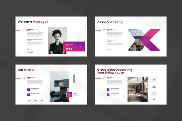 房地产主题keynote模板 - 顶尖PPT