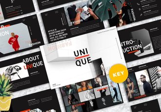 时尚服装品牌推广展示Keynote模板 - 顶尖PPT