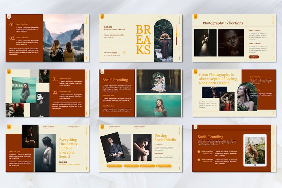 时尚服装品牌推广展示PPT模板 - 顶尖PPT