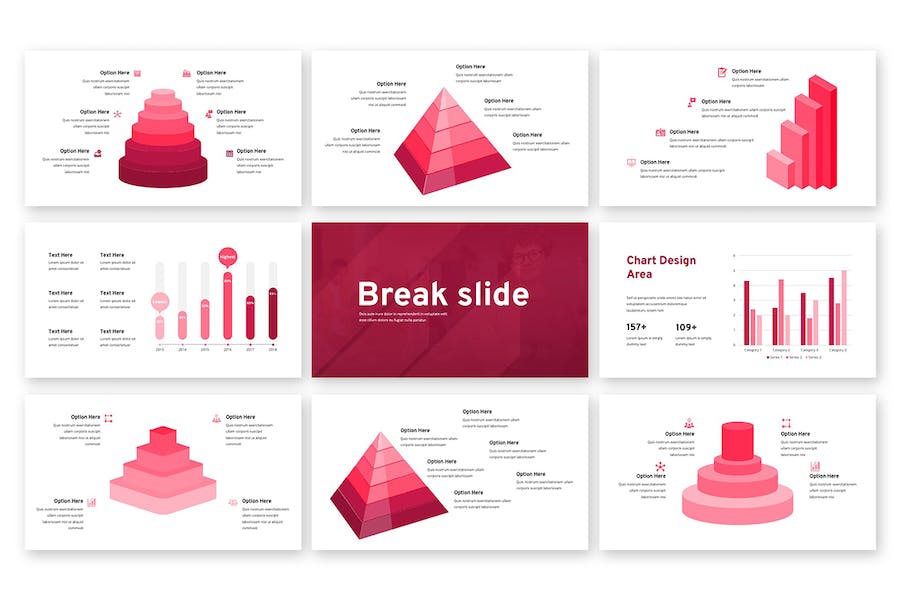 几何图形设计工作计划总结keynote模板 - 顶尖PPT