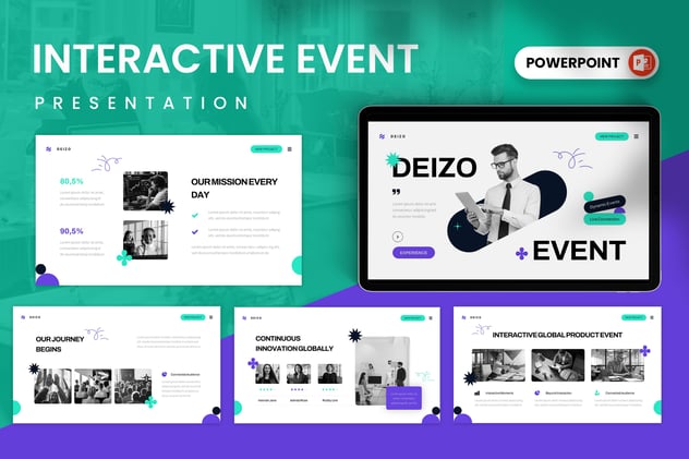 商业互动活动PPT模板 - 顶尖PPT