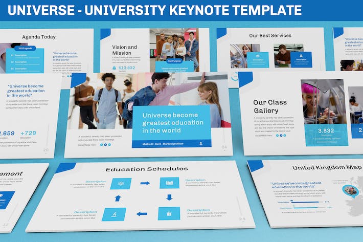 环球大学交流会keynote模板 - 顶尖PPT