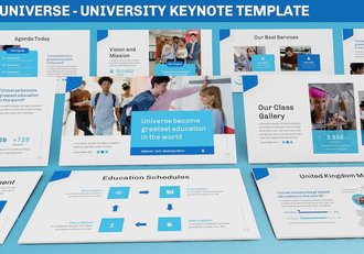 环球大学交流会keynote模板 - 顶尖PPT