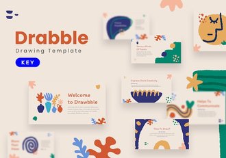 手绘涂鸦风格儿童主题keynote模板 - 顶尖PPT