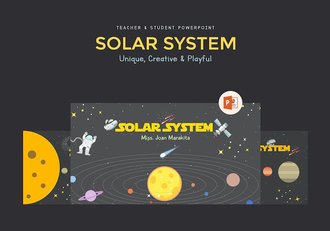 太阳系天文科学教育课程PPT模板 - 顶尖PPT