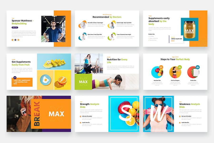 健康补充剂行业keynote模板 - 顶尖PPT