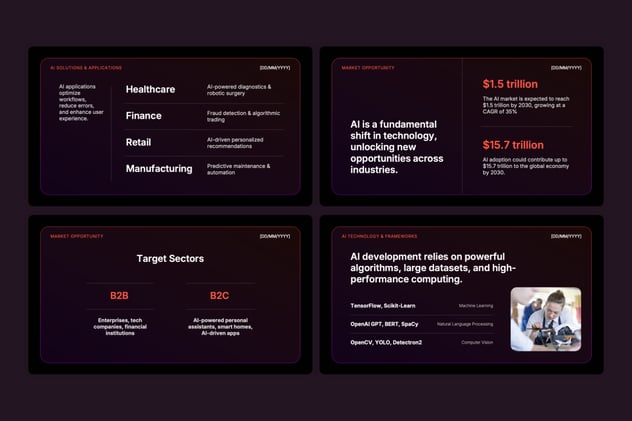 初创公司AI人工智能keynote模板 - 顶尖PPT