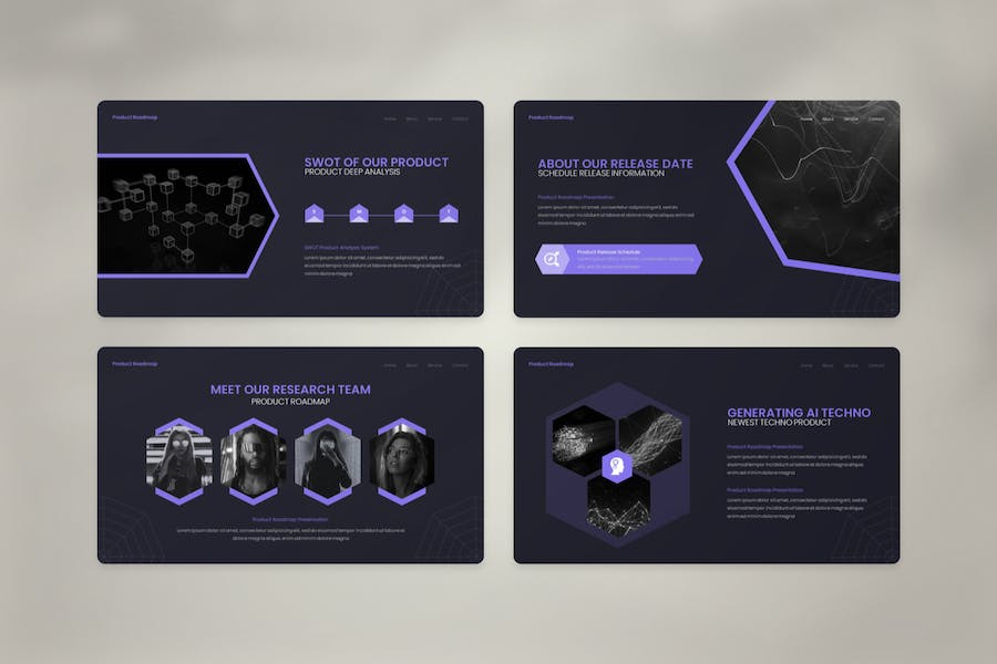 科技产品发展路线图规划Keynote模板 - 顶尖PPT