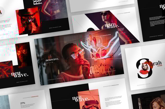 时尚潮流风格keynote模板 - 顶尖PPT