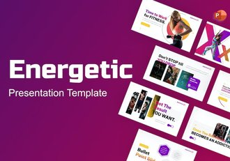 创意精美健身体育锻炼主题PPT模板 - 顶尖PPT