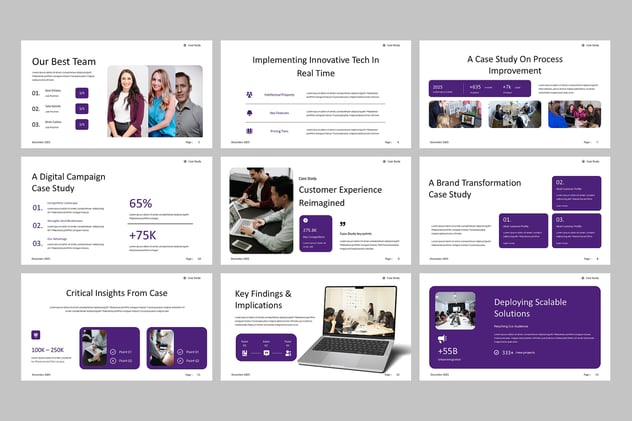 商业案例分析研究方案PPT模板 - 顶尖PPT
