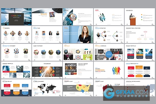 扁平化图形极简风格PPT演示文稿 - 顶尖PPT