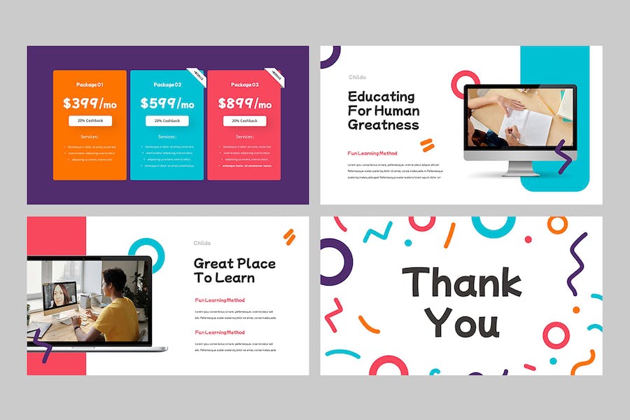 儿童教育幼儿园早教培训Keynote模板 - 顶尖PPT