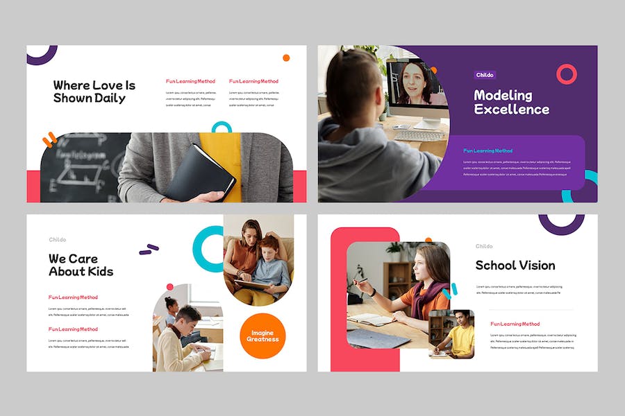 儿童教育幼儿园早教培训Keynote模板 - 顶尖PPT