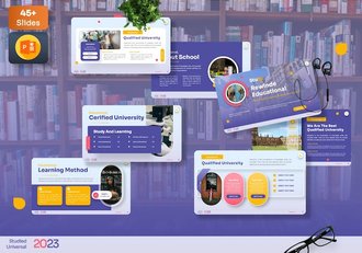 教育培训大学招生宣传PPT模板 - 顶尖PPT