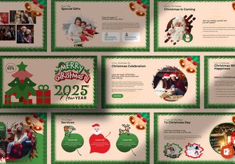 婚礼圣诞节活动派对PPT模板 - 顶尖PPT