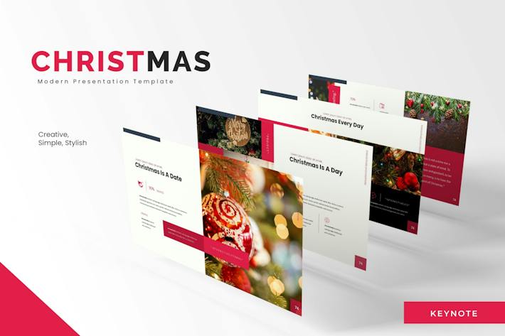 圣诞节主题演讲方案Keynote模板 - 顶尖PPT