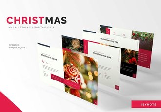 圣诞节主题演讲方案Keynote模板 - 顶尖PPT