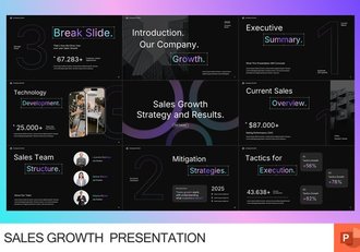 销售增长趋势分析报告PPT模板 - 顶尖PPT