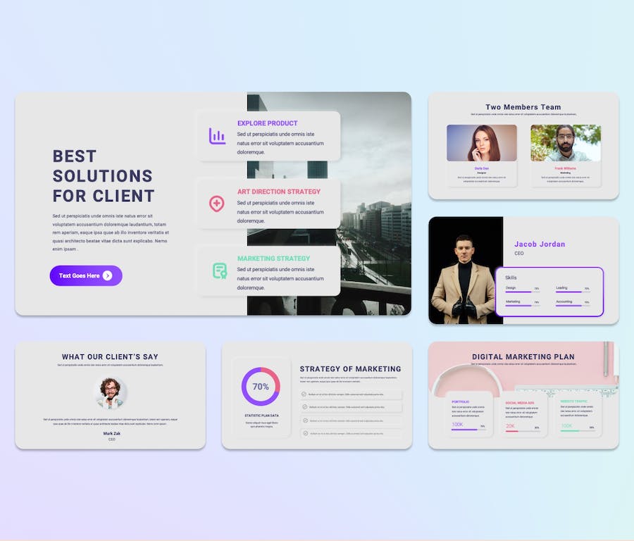 欧美销售数据分析报告高级PPT模板 - 顶尖PPT