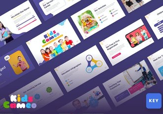 幼儿园日托中心介绍展示keynote模板 - 顶尖PPT