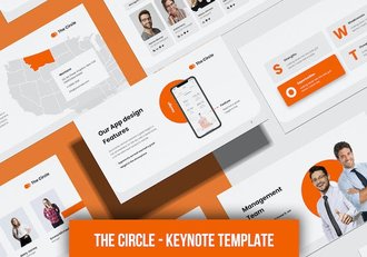 橙色简约商务商业keynote模板 - 顶尖PPT