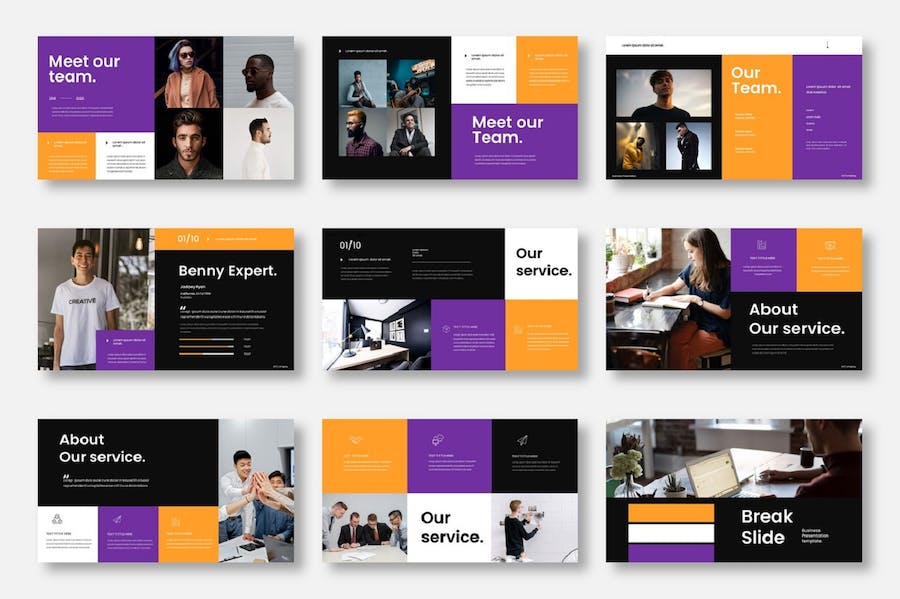 商务企业品牌营销推广Keynote模板 - 顶尖PPT