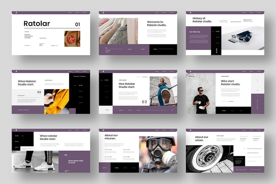 商务商业摄影展示业务合作团队展示PPT模板 - 顶尖PPT