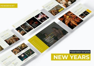 新年新春祝福新年活动派对策划PPT模板 - 顶尖PPT