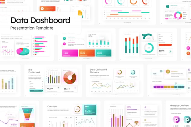 数据仪表板监控管理PPT模板 - 顶尖PPT