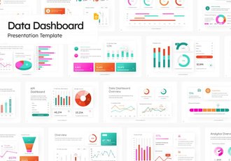 数据仪表板监控管理PPT模板 - 顶尖PPT