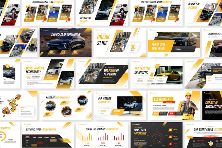 创意汽车展示PPT模板 - 顶尖PPT