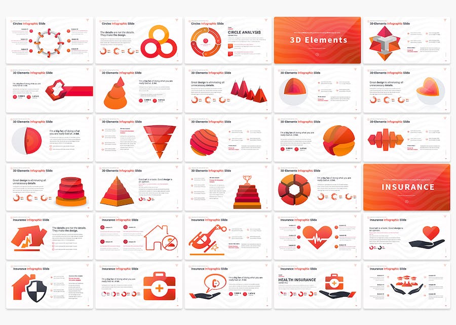 商业数据分析图形图表条形数据分析财务报告图表keynote模板 - 顶尖PPT