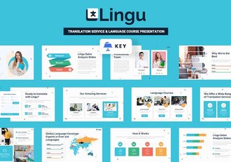 翻译服务机构公司介绍keynote模板 - 顶尖PPT