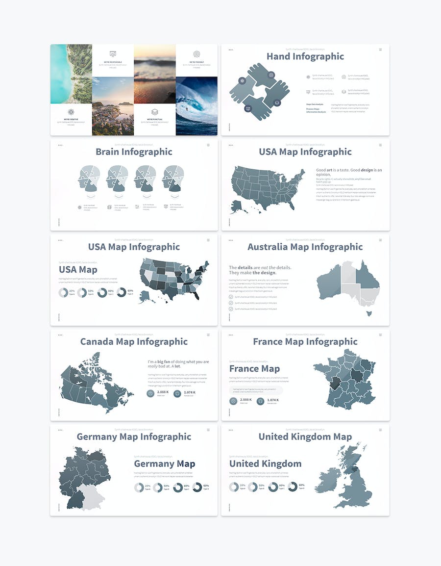 旅游度假景点展示数据分析PPT模板 - 顶尖PPT