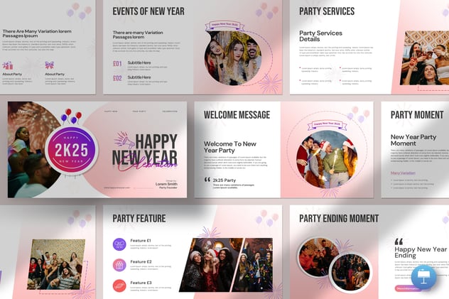 新年快乐节日庆典keynote模板 - 顶尖PPT