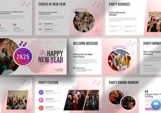 新年快乐节日庆典keynote模板 - 顶尖PPT