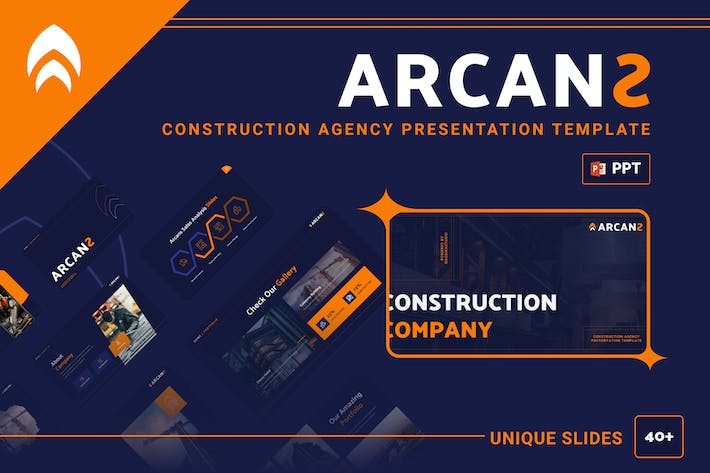 建筑服务领域机构业务展示PPT模板 - 顶尖PPT