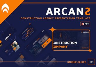 建筑服务领域机构业务展示PPT模板 - 顶尖PPT