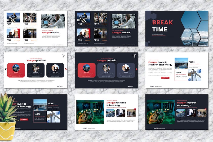 备用电源能源供应管理PPT模板 - 顶尖PPT